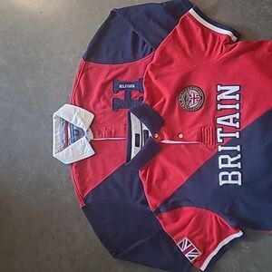 TOMMY HILFIGER 🇬🇧 LONG SLEEVE AND SHORT SLEEVE SHIRTS SET OF 2